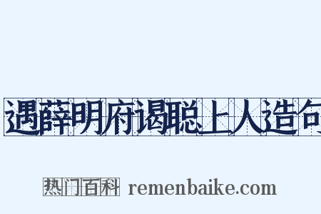 遇薛明府谒聪上人造句是什么意思的图片